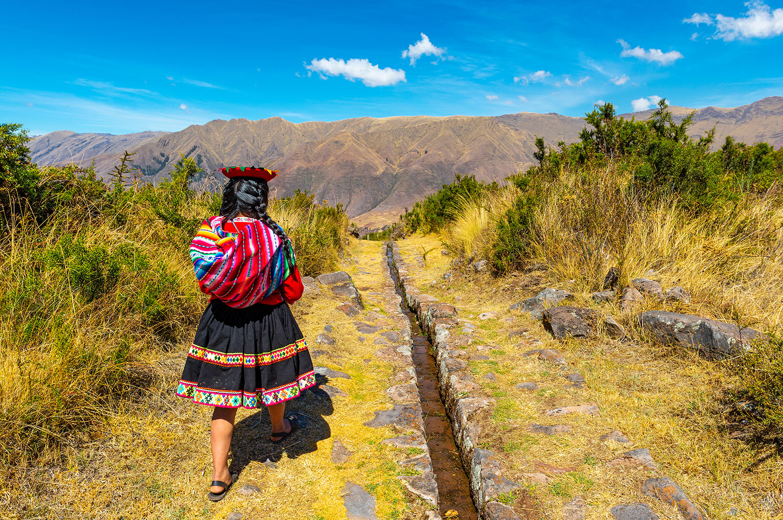 Tipon,,Peru,-,July,22,,2018:,Young,Quechua,Indigenous,Woman